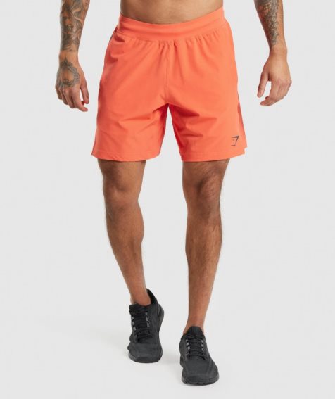 Men's Gymshark Apex 8" Function Shorts Orange | CA 618NA5